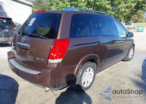 2007 Nissan Quest 3.5 Sl from USA, damaged, VIN 5N1BV28U87N135085